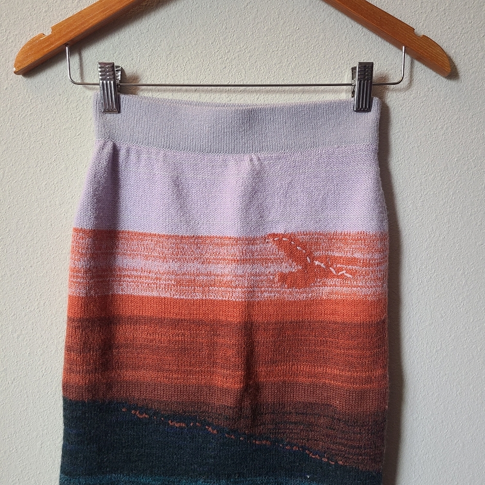 Anthropologie Multicolor Knit Skirt - Picture 3 of 9